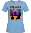 Жіноча футболка Breaking Bad Пуститися берега Блакитний Жіноча футболка Breaking Bad Пуститися берега Блакитний фото