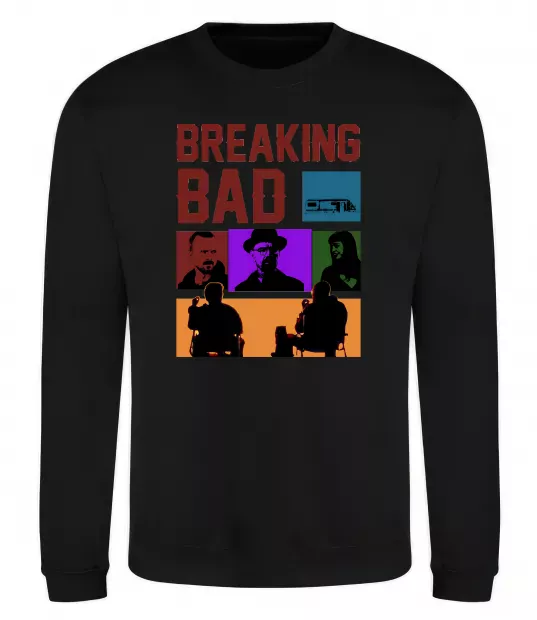 Свитшот Breaking Bad Пуститися берега Черный фото