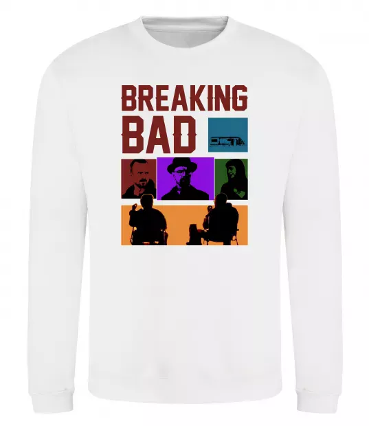 Свитшот Breaking Bad Пуститися берега Белый фото