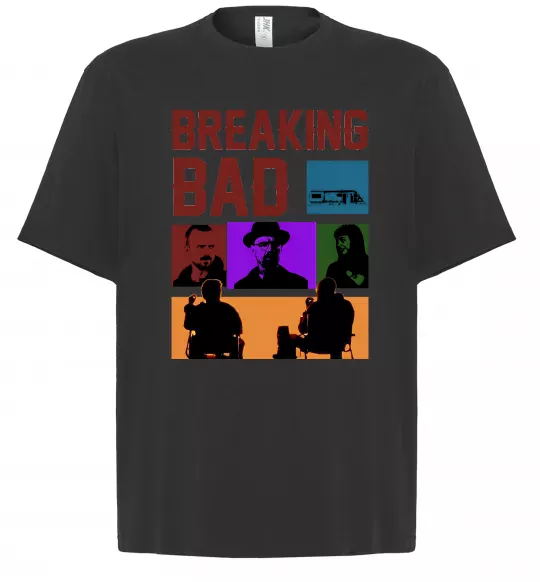 Футболка Оверсайз Breaking Bad Пуститися берега Черный фото