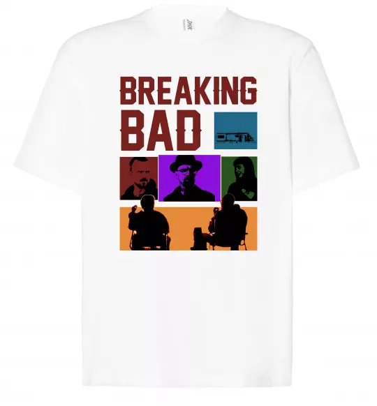 Футболка Оверсайз Breaking Bad Пуститися берега Белый фото