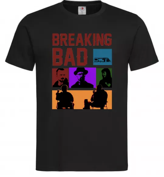 Мужская футболка Breaking Bad Пуститися берега Черный фото