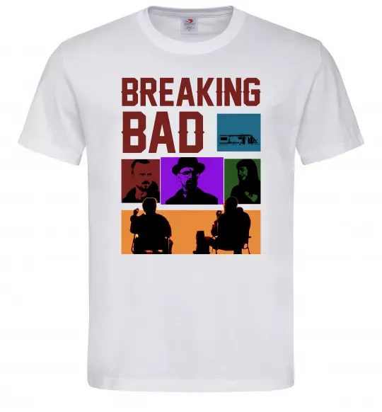 Мужская футболка Breaking Bad Пуститися берега Белый фото