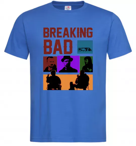 Мужская футболка Breaking Bad Пуститися берега Ярко-синий фото