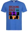 Мужская футболка Breaking Bad Пуститися берега Ярко-синий фото