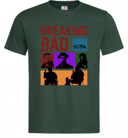 Мужская футболка Breaking Bad Пуститися берега Темно-зеленый фото