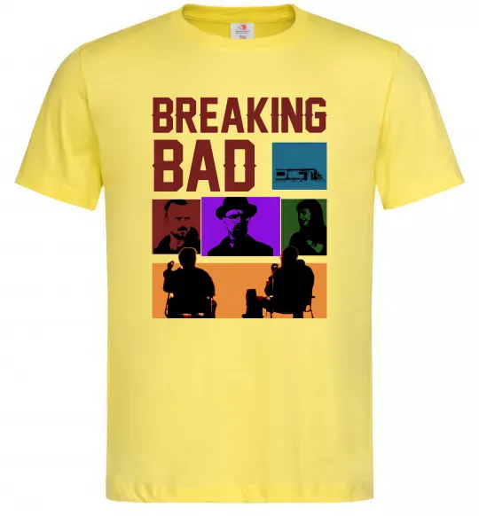 Мужская футболка Breaking Bad Пуститися берега Лимонный фото
