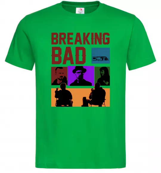 Мужская футболка Breaking Bad Пуститися берега Зеленый фото