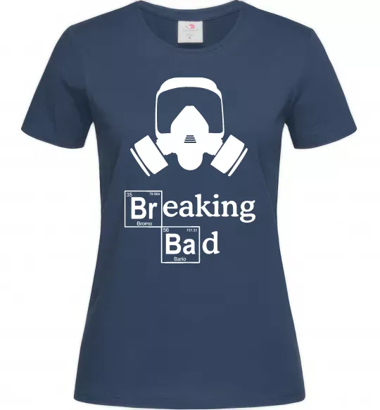 Женская футболка Breaking Bad маска Темно-синий фото
