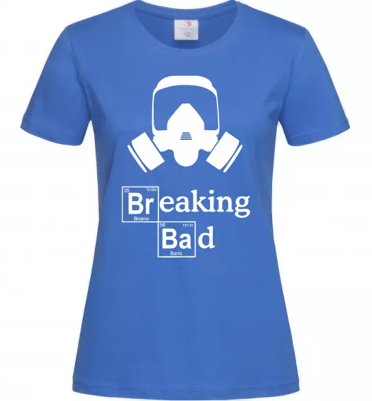 Женская футболка Breaking Bad маска Ярко-синий фото