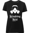 Женская премиум футболка Breaking Bad маска Черный фото