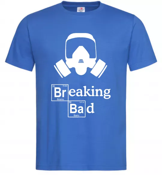 Мужская футболка Breaking Bad маска Ярко-синий фото