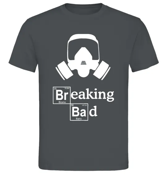 Мужская футболка Breaking Bad маска Графит фото
