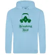 Мужская толстовка (худи) Breaking Bad маска Голубой фото