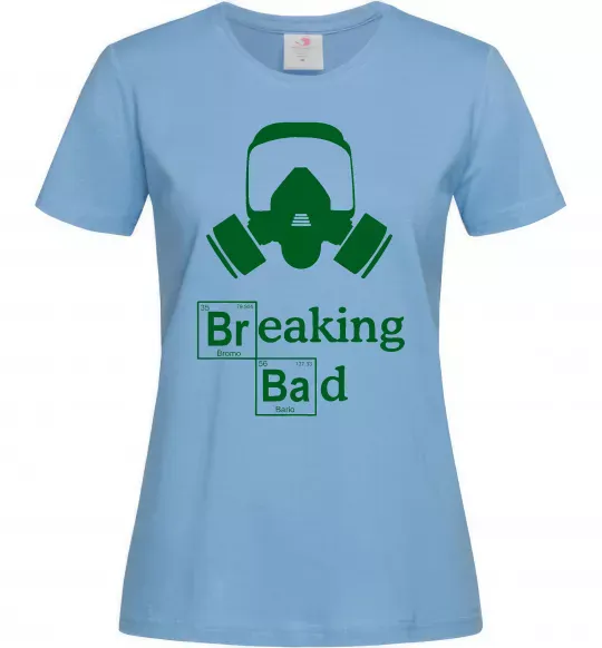 Женская футболка Breaking Bad маска Голубой фото