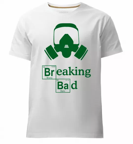 Мужская премиум футболка Breaking Bad маска Белый фото