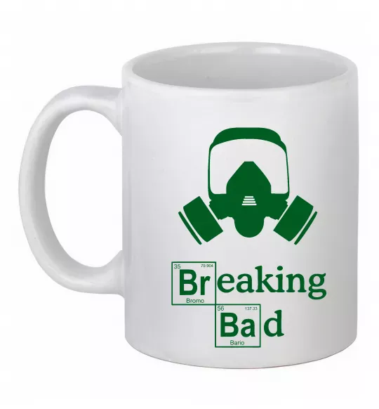 Чашка керамическая Breaking Bad маска Белый фото