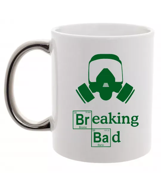 Чашка с цветной ручкой Breaking Bad маска Серебро фото