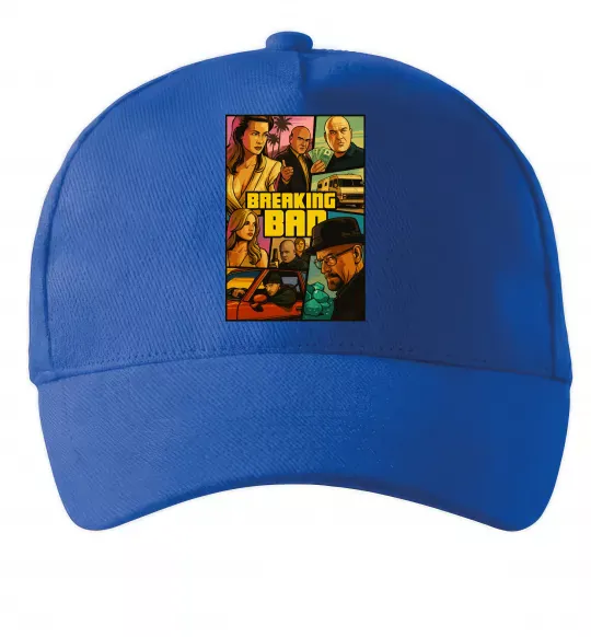 Кепка Breaking bad GTA Ярко-синий фото