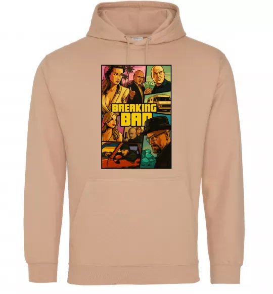 Чоловіча толстовка (худі) Breaking bad GTA Пісочний фото