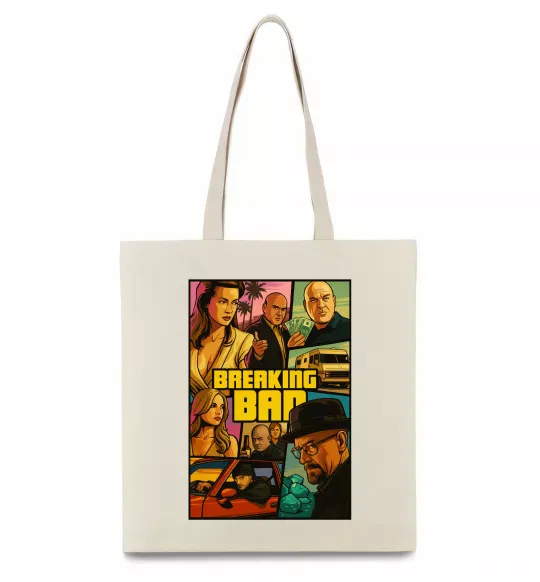 Еко-сумка Breaking bad GTA Бежевий фото