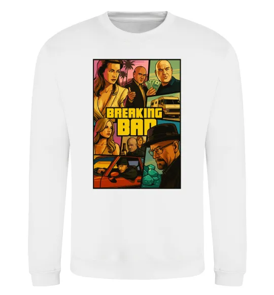 Свитшот Breaking bad GTA Белый фото