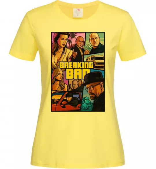 Жіноча футболка Breaking bad GTA Лимонний фото
