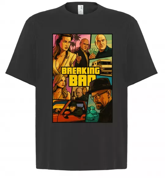 Футболка Оверсайз Breaking bad GTA Чорний фото