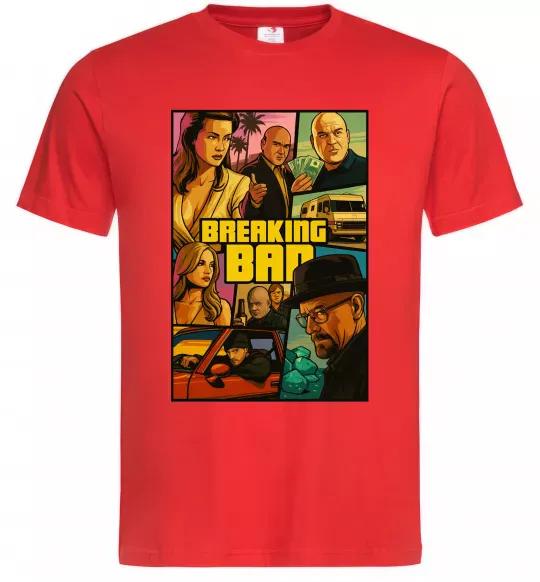Мужская футболка Breaking bad GTA Красный фото