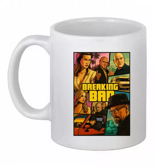 Чашка керамічна Breaking bad GTA Білий фото