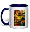 Чашка с цветной ручкой Breaking bad GTA Глубокий темно-синий фото