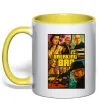 Чашка с цветной ручкой Breaking bad GTA Лимонный фото