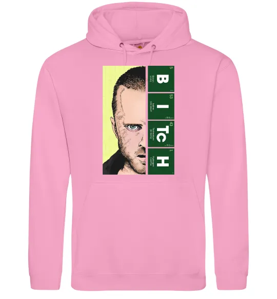 Женская толстовка (худи) BITCh Розовый фото