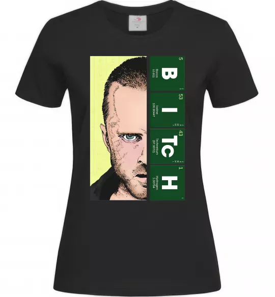 Женская футболка BITCh Черный фото