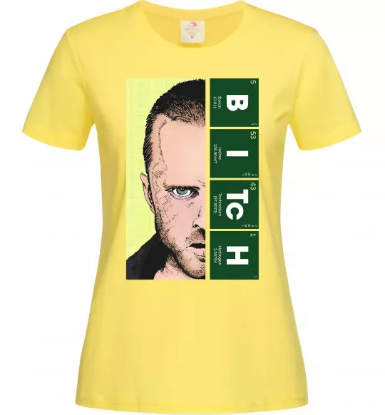 Женская футболка BITCh Лимонный фото