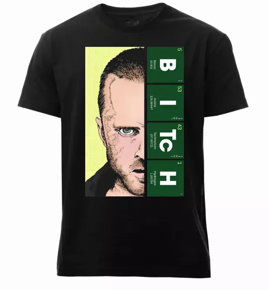 Чоловіча преміум футболка BITCh Чорний фото