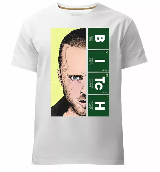 Чоловіча преміум футболка BITCh Білий фото