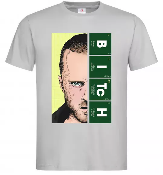 Мужская футболка BITCh Серый фото