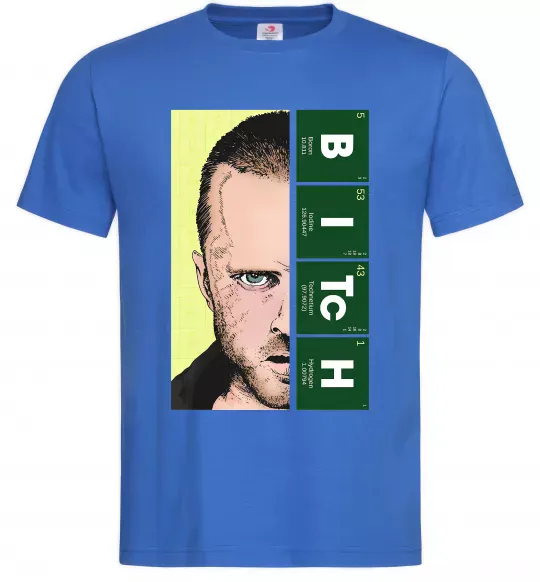 Мужская футболка BITCh Ярко-синий фото