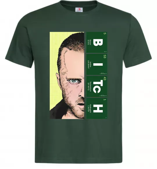 Мужская футболка BITCh Темно-зеленый фото