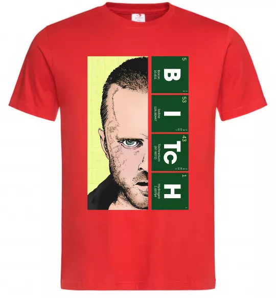 Мужская футболка BITCh Красный фото