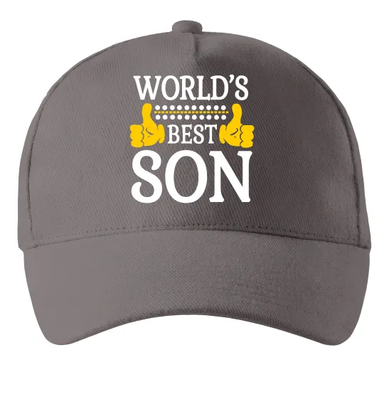 Кепка World`s best son Серый фото