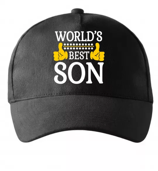 Кепка World`s best son Черный фото