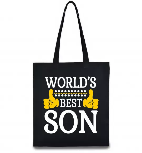 Эко-сумка World`s best son Черный фото