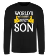 Світшот World`s best son Чорний фото