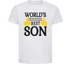 Дитяча футболка World`s best son Білий фото
