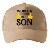 Кепка World`s best son Песочный фото