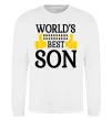 Світшот World`s best son Білий фото