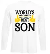 Лонгслив World`s best son Белый фото