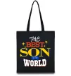 Эко-сумка Best son in the world Черный фото